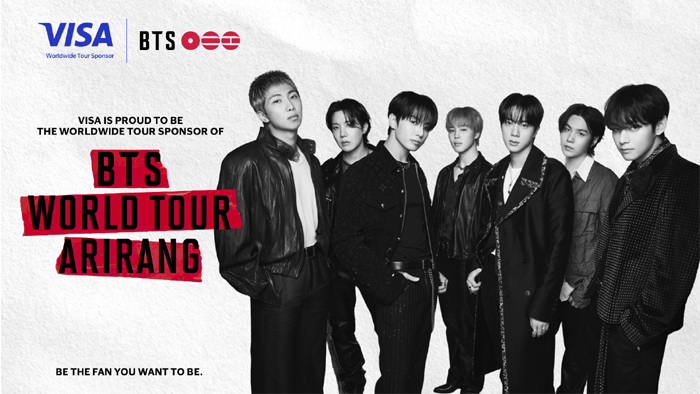 วีซ่าผนึกกำลัง K‑pop ระดับโลก ร่วมเป็นผู้สนับสนุนทัวร์ “BTS WORLD TOUR ‘ARIRANG’”